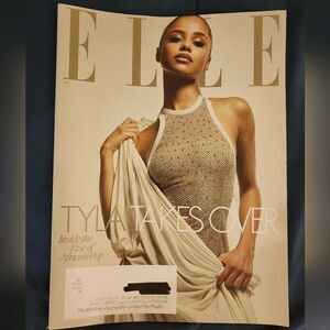 Elle Magazine Cover - Cream and Gold Tones